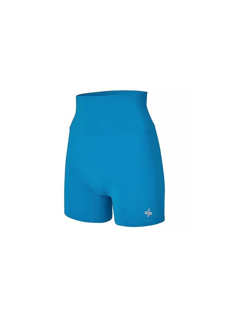 XEXYMIX Xella Intention Biker Shorts Mid-thigh Length in Cyan Blue — image 1
