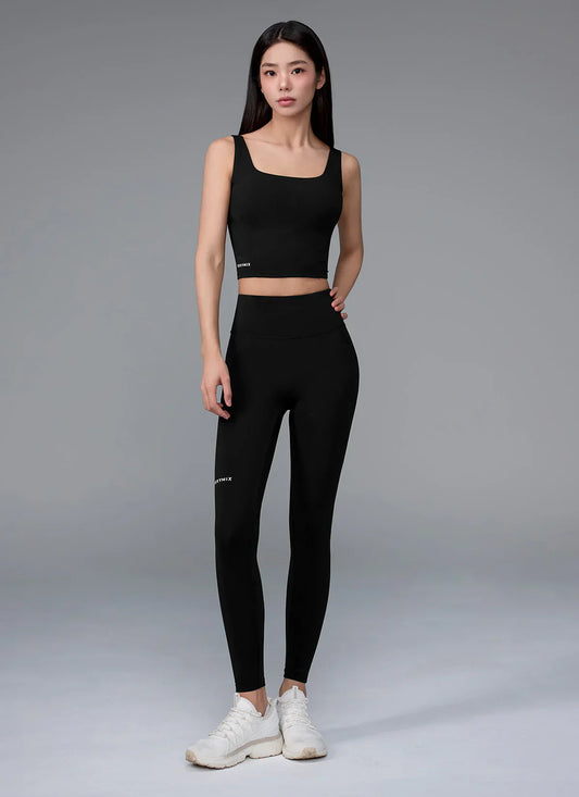 XEXYMIX Black Label Signature 380N Leggings in Black — best running leggings for Filipinas with compression support