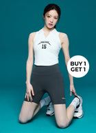 [BUY 1 GET 1] NX Open Collar In-Pad Crop Top