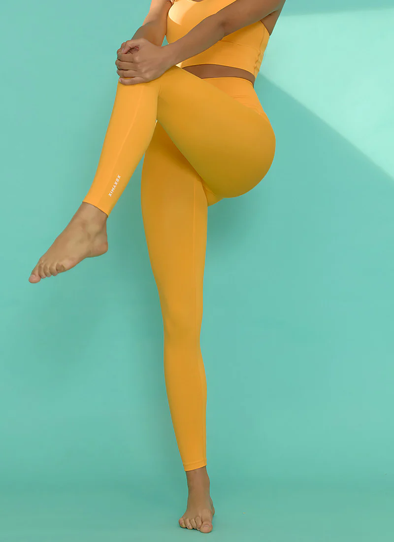 XEXYMIX Black Label Signature Two-Way Water Leggings in Saffron Yellow — image 3