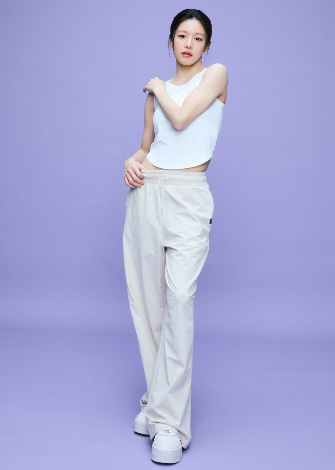 XEXYMIX Comfort Tension Basic Wide Pants