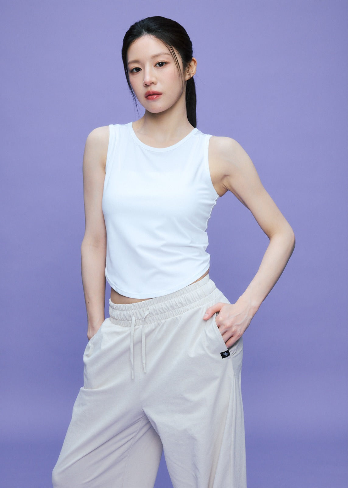XEXYMIX Comfort Tension Basic Wide Pants