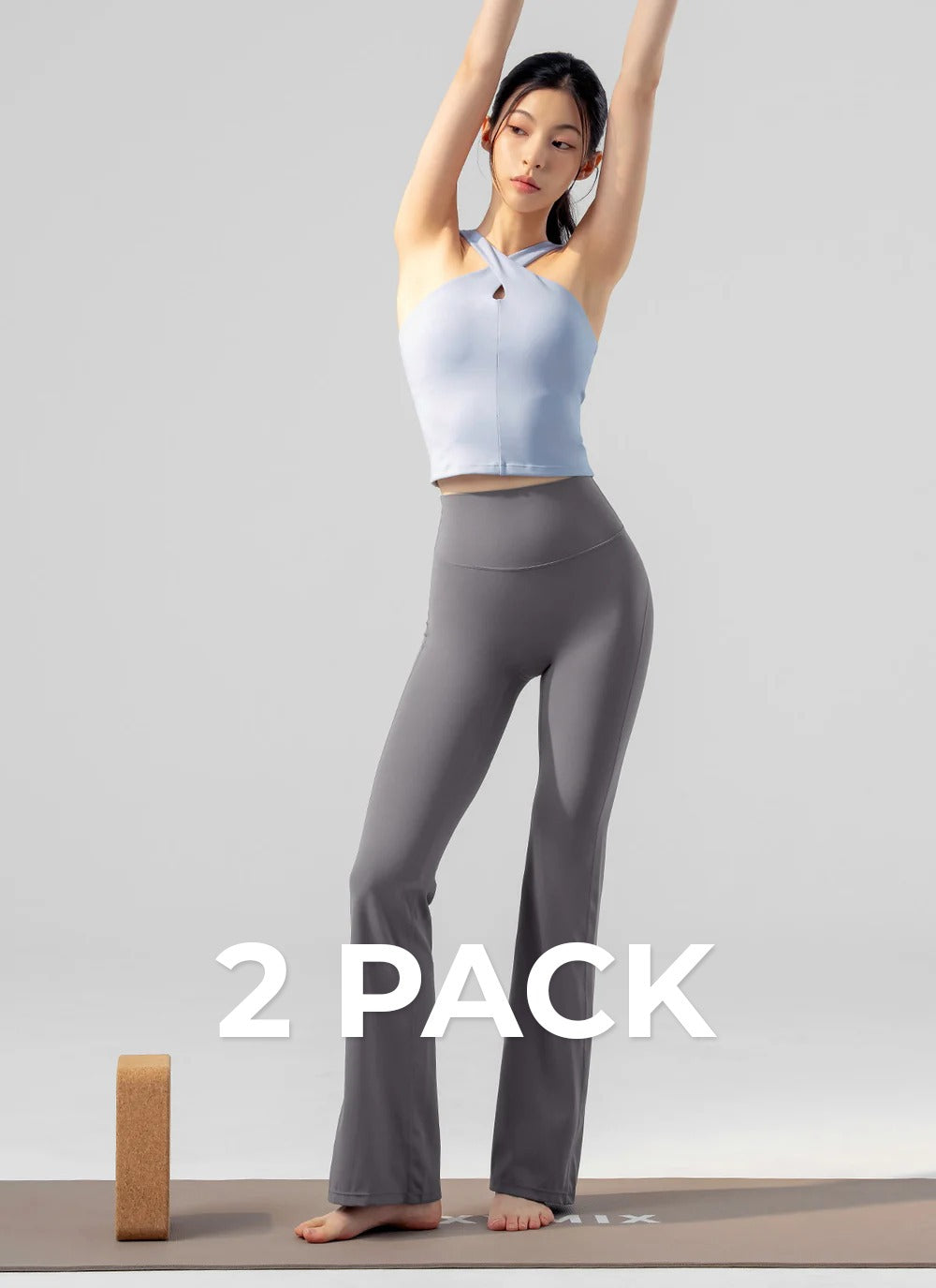 XEXYMIX Black Label Power Rise Bootcut Pants 2-Pack — product image
