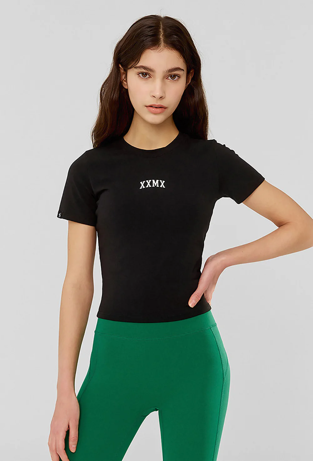 XEXYMIX XXMX Crop Short Sleeve in Black — image 3