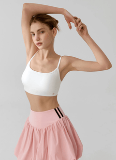 XEXYMIX Black Label Signature Power Rise Back Twist Bra Top in Pale Ivory — image 3