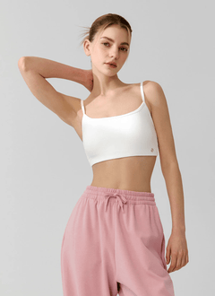 XEXYMIX Black Label Signature Power Rise Back Twist Bra Top in Pale Ivory — image 5