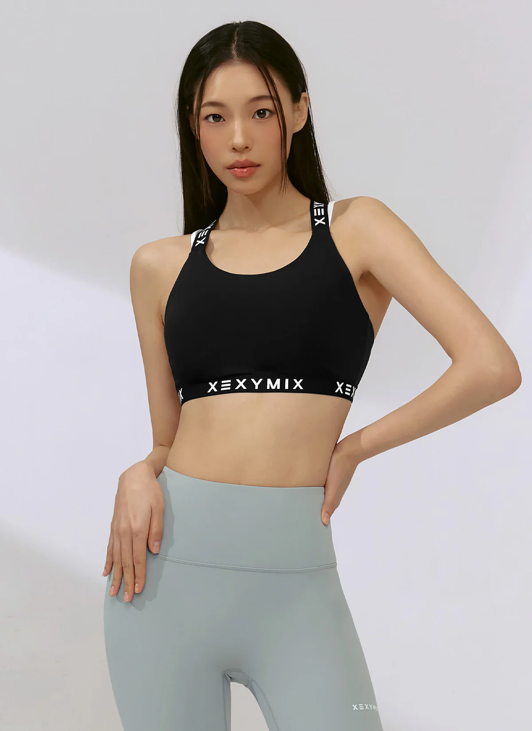 XEXYMIX Black Label Signature 360N Back Point Bra Top in Black — image 1