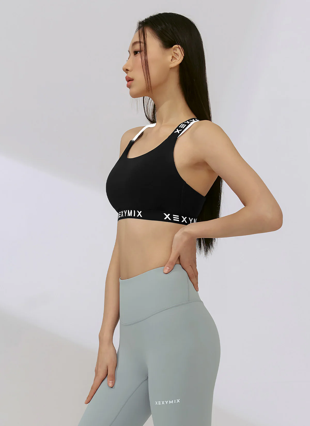 XEXYMIX Black Label Signature 360N Back Point Bra Top in Black — image 3