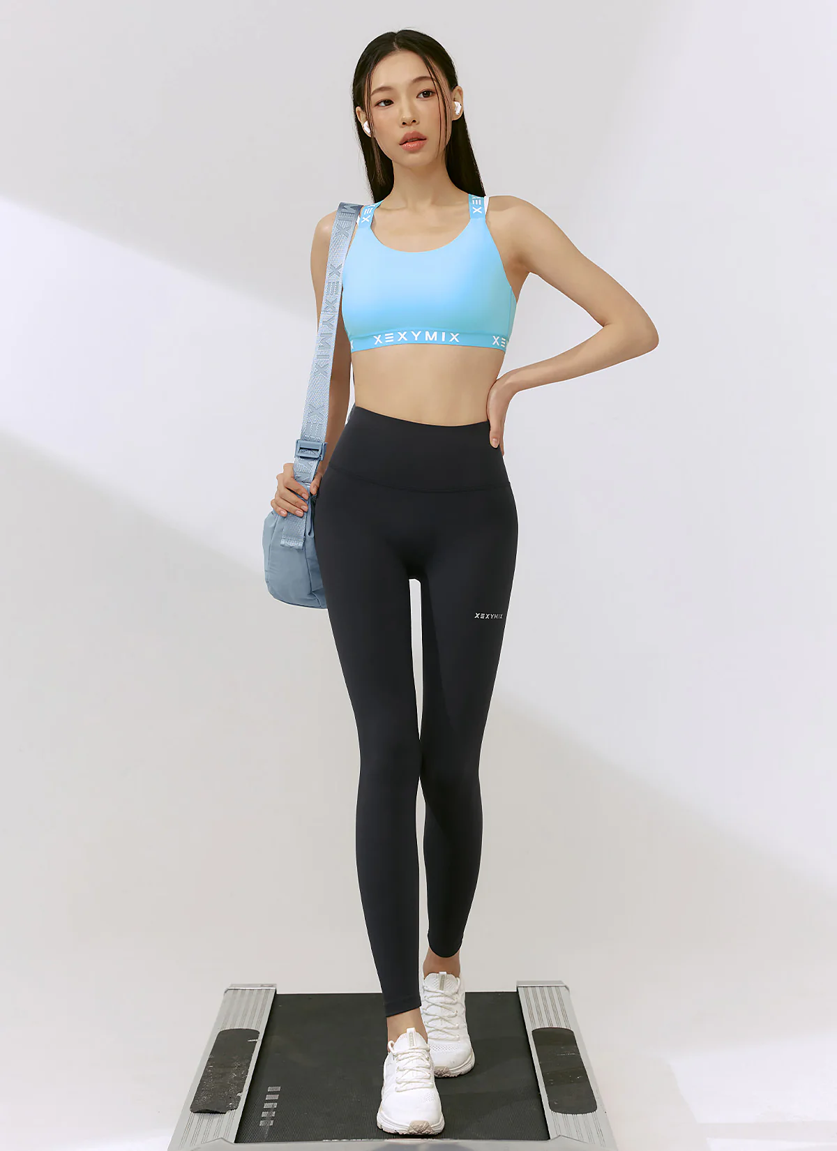 XEXYMIX Black Label Signature 360N Back Point Bra Top in Icing Sky — image 4