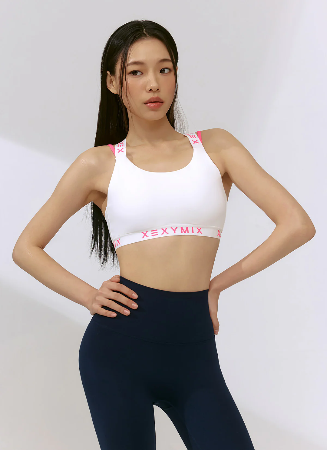 XEXYMIX Black Label Signature 360N Back Point Bra Top in Pale Ivory — image 1