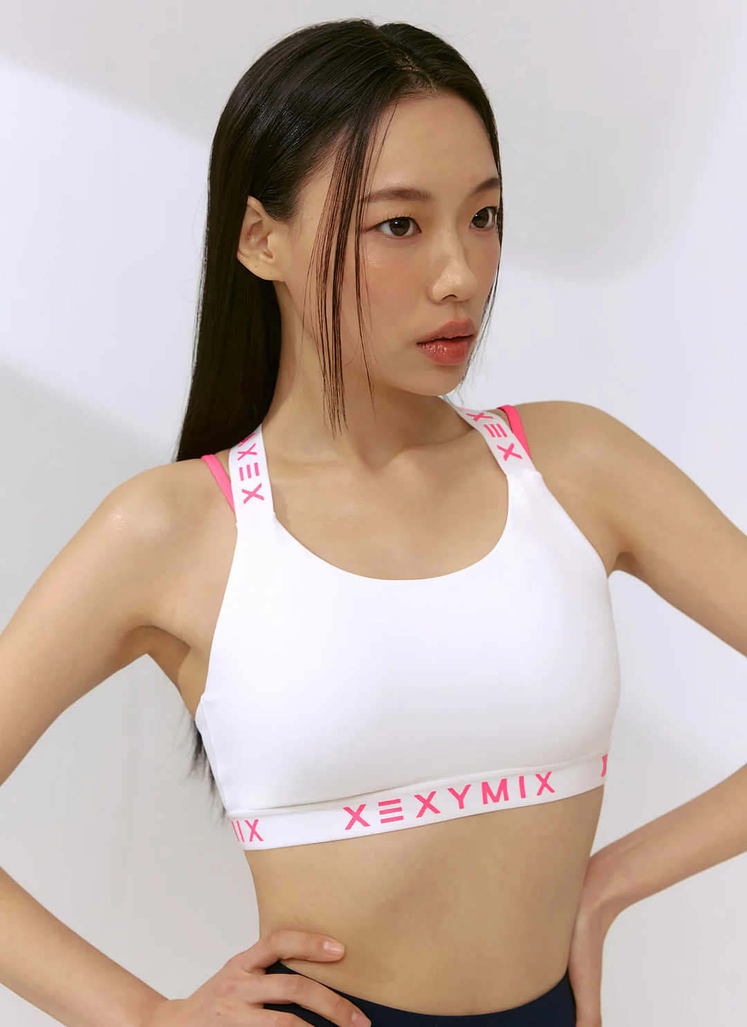 XEXYMIX Black Label Signature 360N Back Point Bra Top in Pale Ivory — image 2