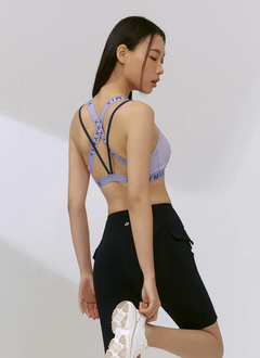 XEXYMIX Black Label Signature 360N Back Point Bra Top in Powder Purple — image 3