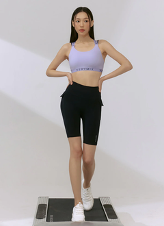 XEXYMIX Black Label Signature 360N Back Point Bra Top in Powder Purple — image 4