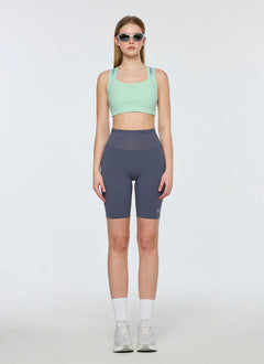XEXYMIX RX Black Label Signature 360N Reflective Bra Top in Fresh Mint — image 2