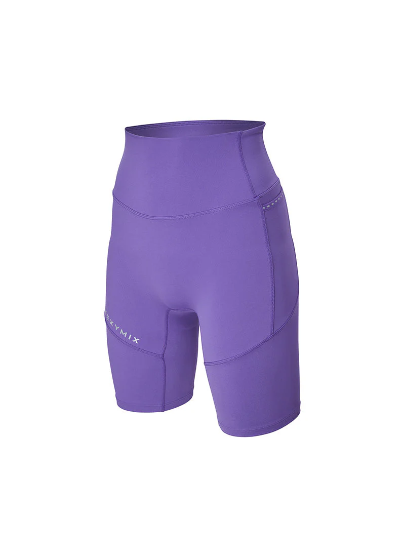 XEXYMIX RX Black Label Signature 360N Racing Pocket Leggings (4.5-Length) in Ultra Violet — image 4