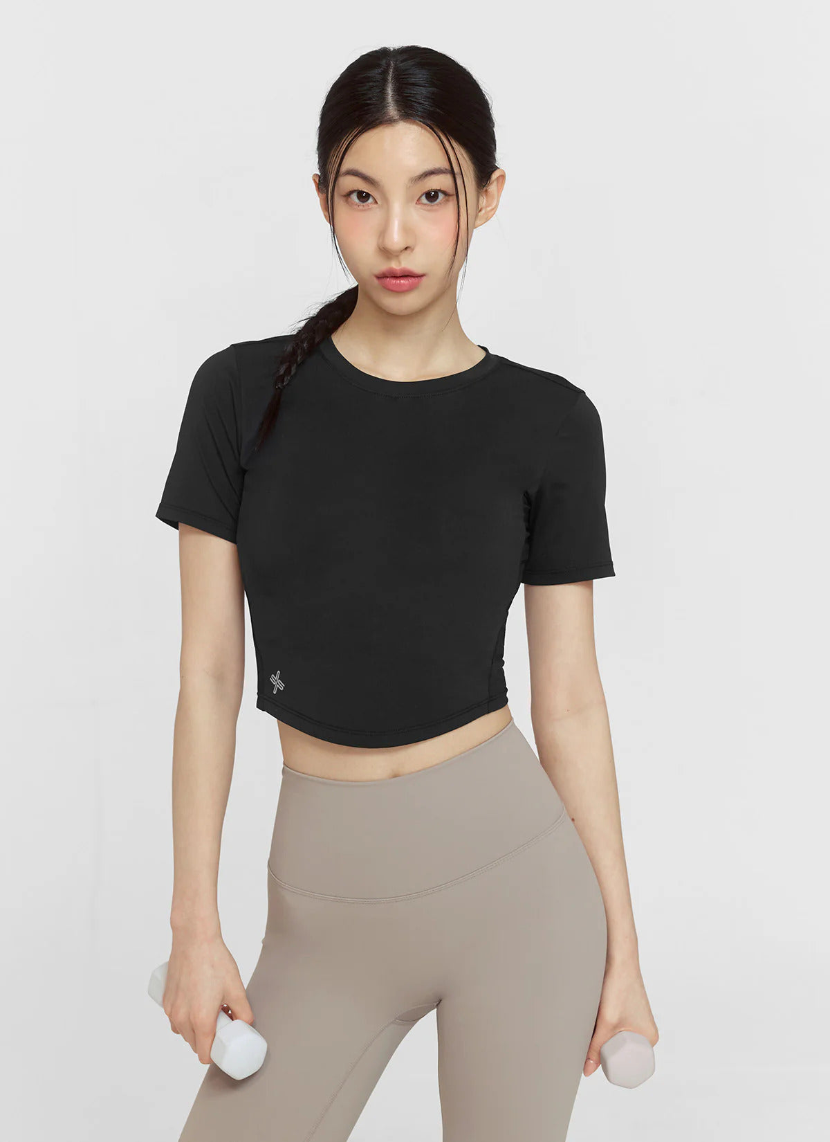XEXYMIX Ice Scent Cropped Short Sleeve in Ivory — image 3