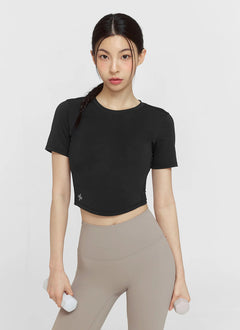 XEXYMIX Ice Scent Cropped Short Sleeve in Ivory — image 3