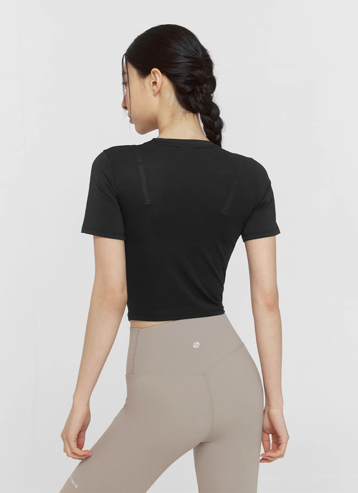 XEXYMIX Ice Scent Cropped Short Sleeve in Ivory — image 4