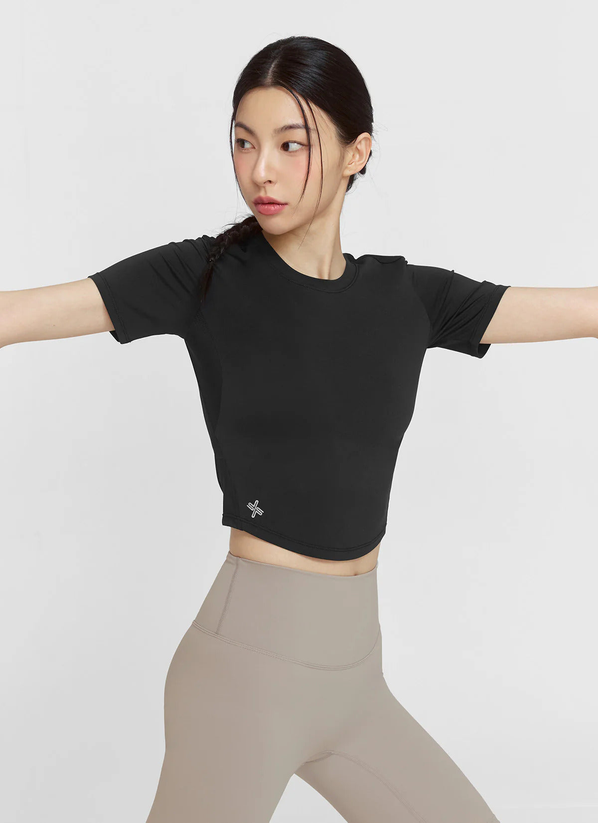 XEXYMIX Ice Scent Cropped Short Sleeve in Ivory — image 5