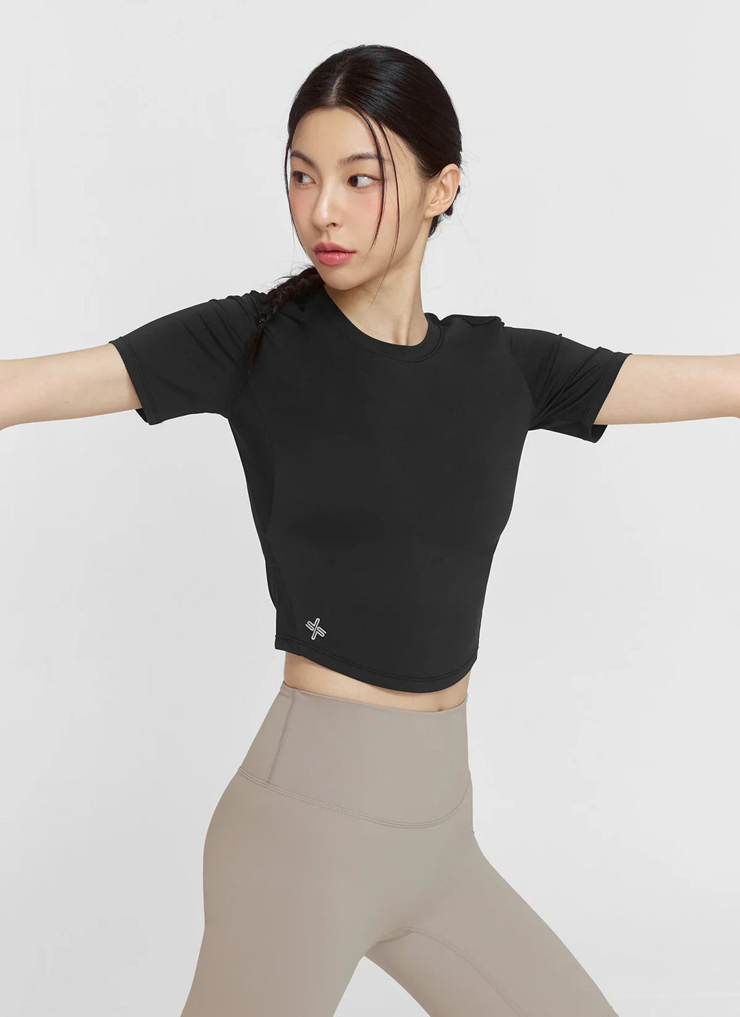 XEXYMIX Ice Scent Cropped Short Sleeve in Ivory — image 5