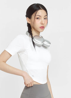 XEXYMIX Ice Scent Cropped Short Sleeve in Black — image 2