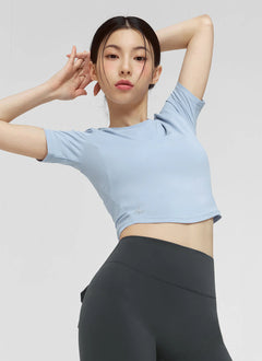 XEXYMIX Ice Scent Cropped Short Sleeve in Charcoal — image 1
