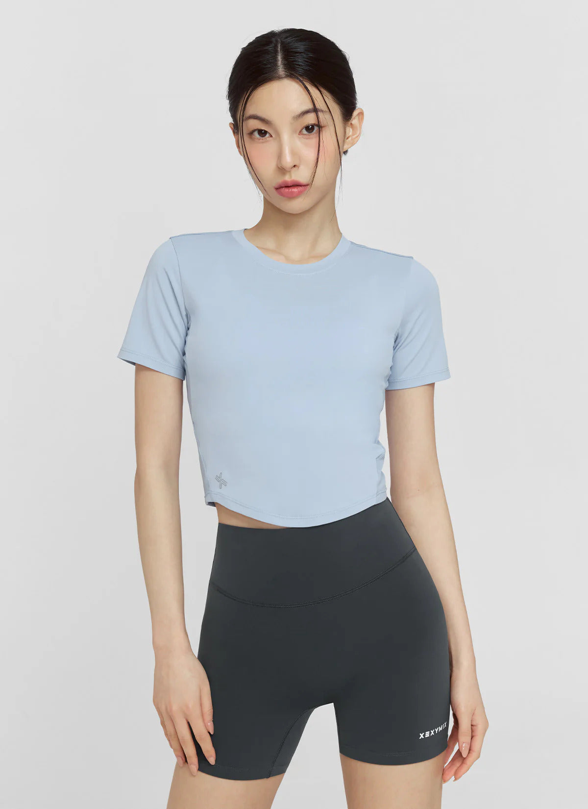 XEXYMIX Ice Scent Cropped Short Sleeve in Charcoal — image 2