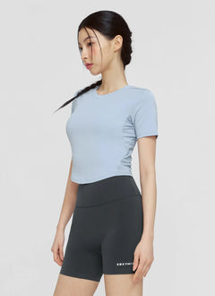 XEXYMIX Ice Scent Cropped Short Sleeve in Charcoal — image 4