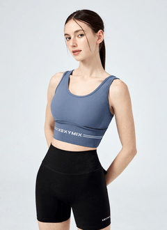XEXYMIX Black Label Signature Power Rise Logo Banding Bra Top — image 3