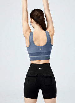 XEXYMIX Black Label Signature Power Rise Logo Banding Bra Top — image 4