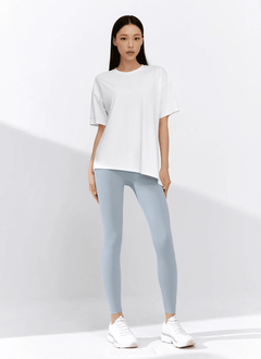 XEXYMIX Black Label Signature Power Rise Shirring Leggings in Ash Sky — image 2