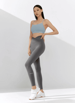 XEXYMIX Black Label Signature Power Rise Shirring Leggings in City Night Gray — image 1