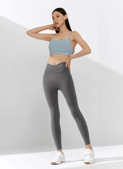 XEXYMIX Black Label Signature Power Rise Shirring Leggings in City Night Gray — image 4