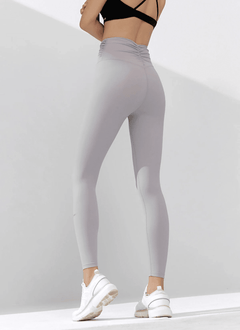 XEXYMIX Black Label Signature Power Rise Shirring Leggings in Purple Gray — image 1