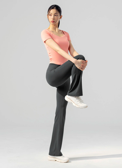 XEXYMIX Black Label Signature Power Rise Bootcut Pants (Long) in Black Pearl Gray — image 2