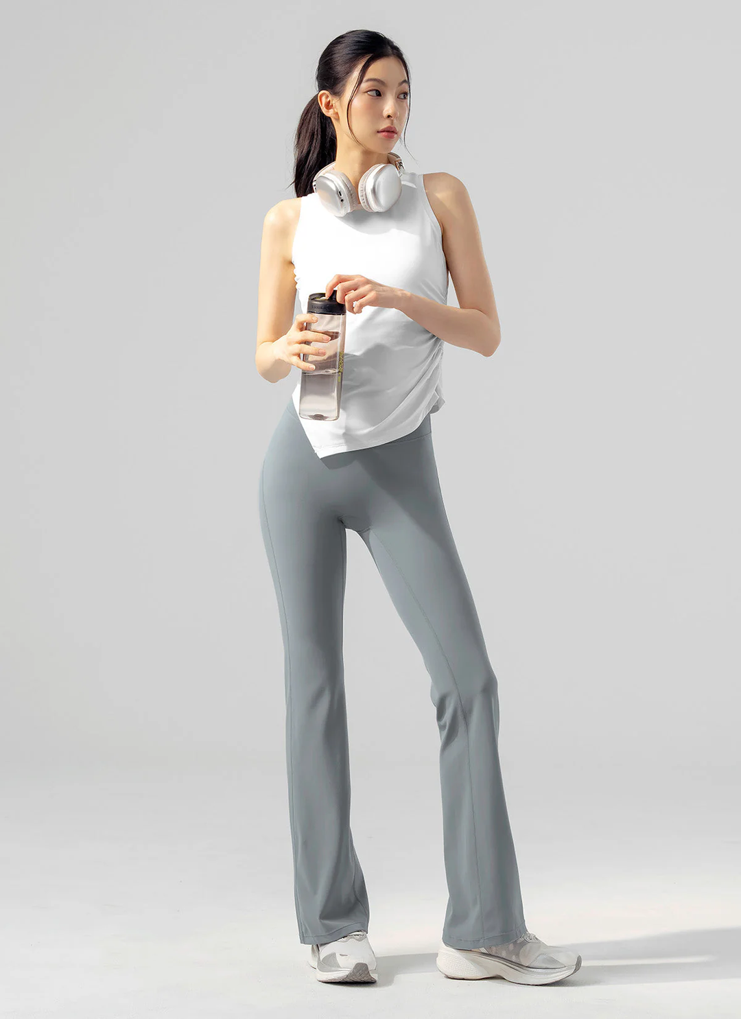 XEXYMIX Black Label Signature Power Rise Bootcut Pants (Long) in Cloud Deep Blue — image 3