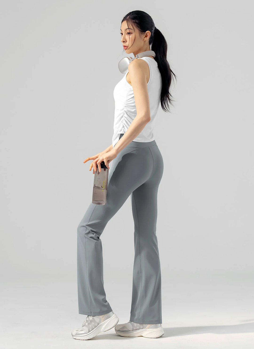 XEXYMIX Black Label Signature Power Rise Bootcut Pants (Long) in Cloud Deep Blue — image 4
