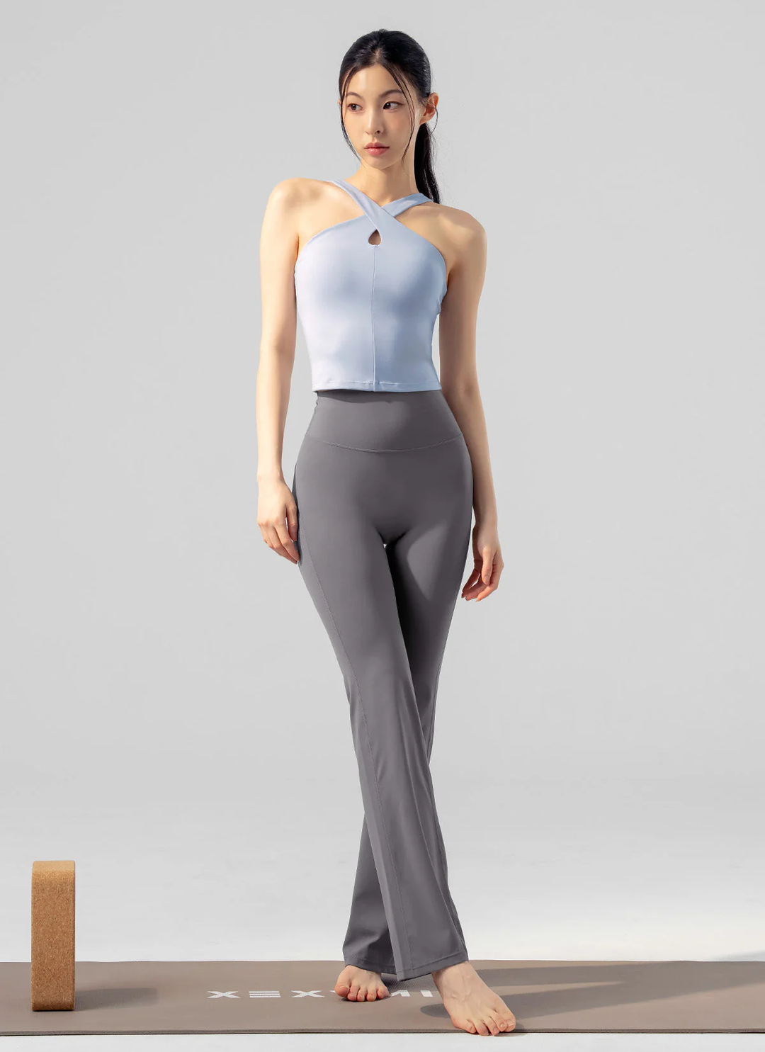 XEXYMIX Black Label Signature Power Rise Bootcut Pants (Long) in Deep Chic Gray — image 1