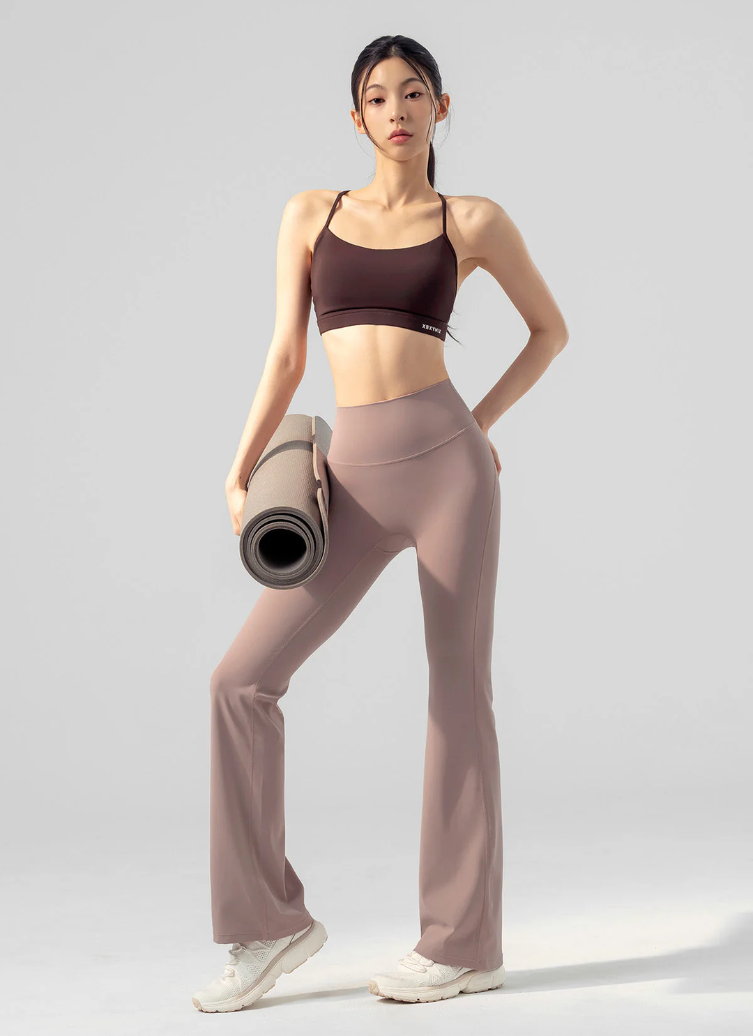 XEXYMIX Black Label Signature Power Rise Bootcut Pants (Long) in Evening Rose — image 1
