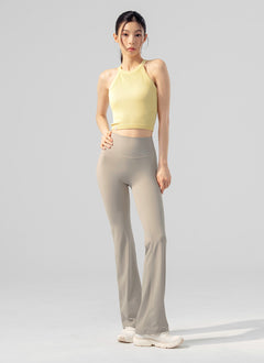 XEXYMIX Black Label Signature Power Rise Bootcut Pants (Long) in Gray Sand — image 1