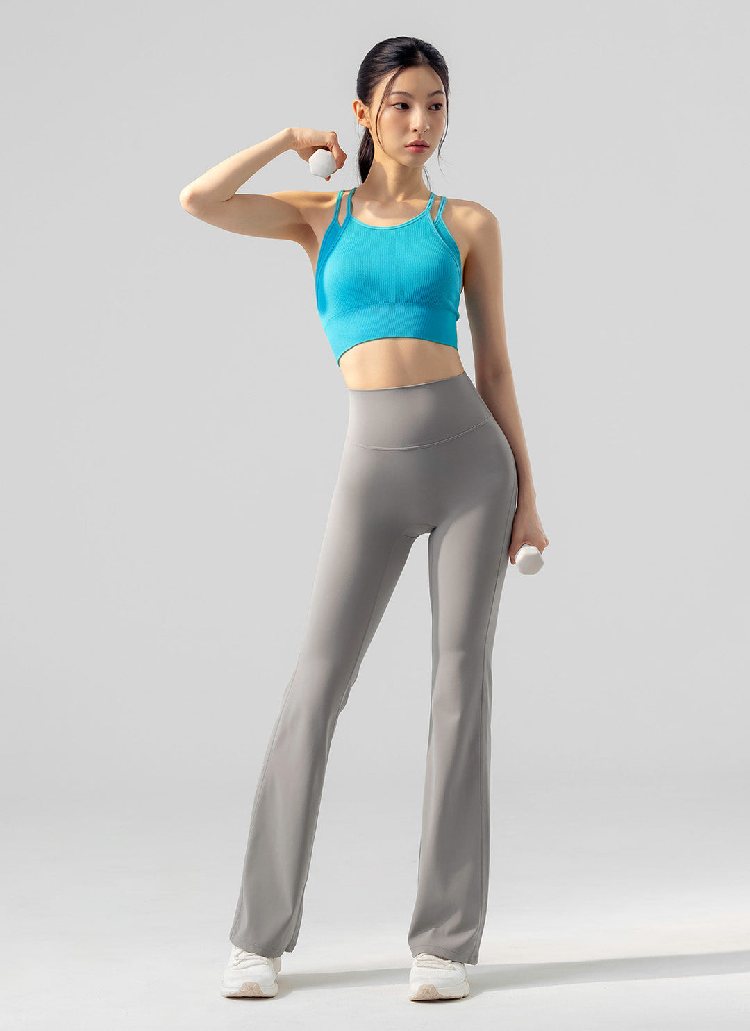 XEXYMIX Black Label Signature Power Rise Bootcut Pants (Long) in London Gray — image 1
