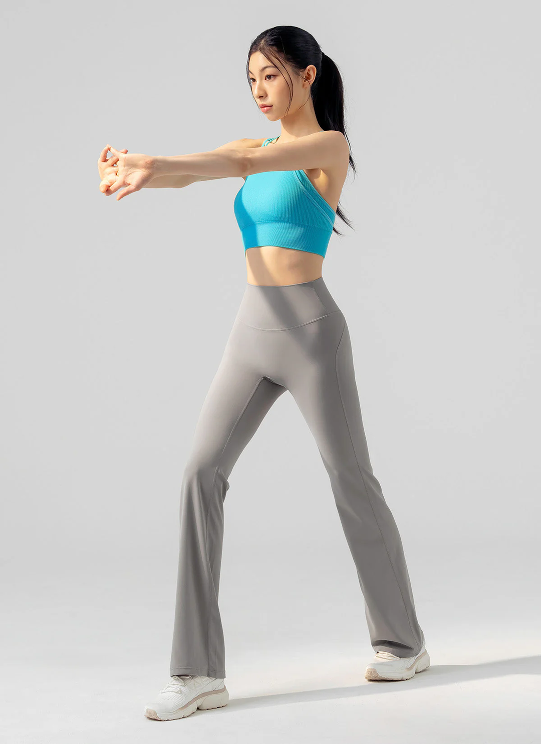 XEXYMIX Black Label Signature Power Rise Bootcut Pants (Long) in London Gray — image 2