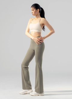 XEXYMIX Black Label Signature Power Rise Bootcut Pants (Long) in Matte Brown — image 2