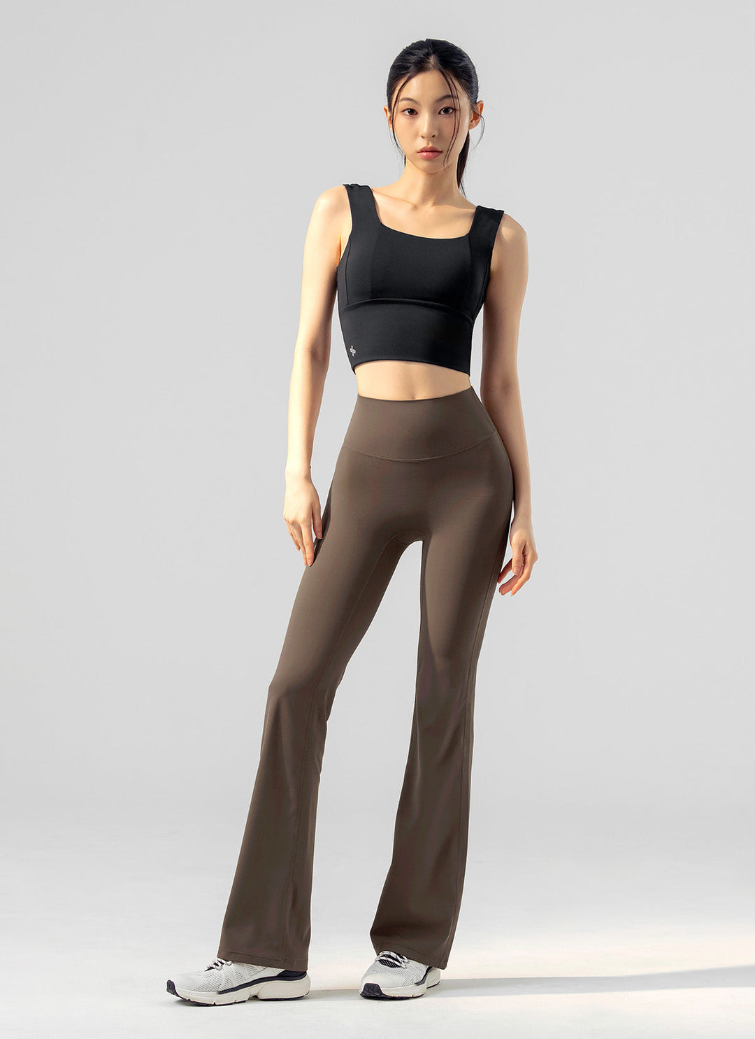 XEXYMIX Black Label Signature Power Rise Bootcut Pants (Long) in Walnut Brown — image 1