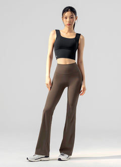 XEXYMIX Black Label Signature Power Rise Bootcut Pants (Long) in Walnut Brown — image 1