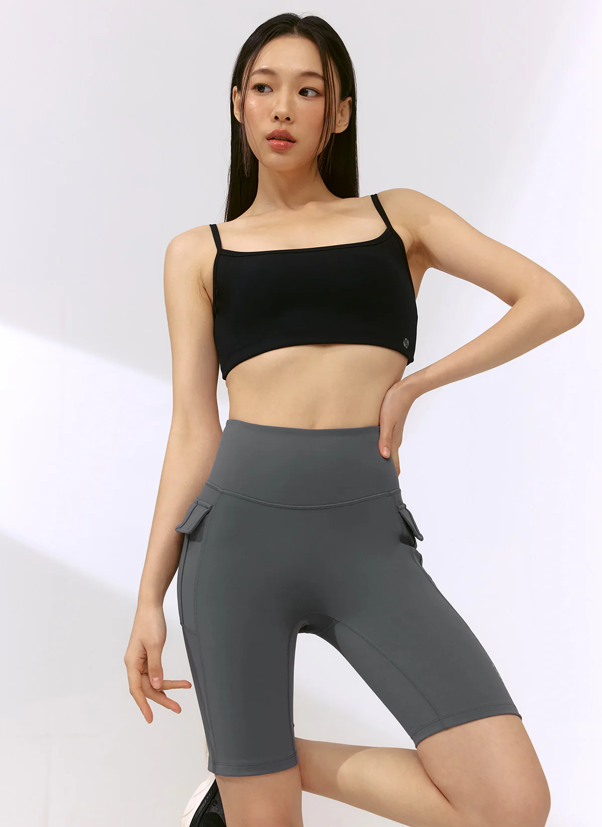 XEXYMIX Black Label Signature 360N Out-Pocket Leggings (4.5-Length) in City Night Gray — image 1