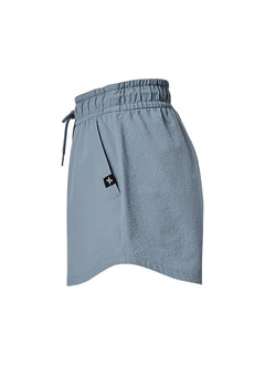 XEXYMIX Seersucker Rounded Shorts in Stormy Blue — image 2