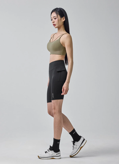 XEXYMIX Black Label Signature Power Rise String Bra Top in Evening Khaki — image 2