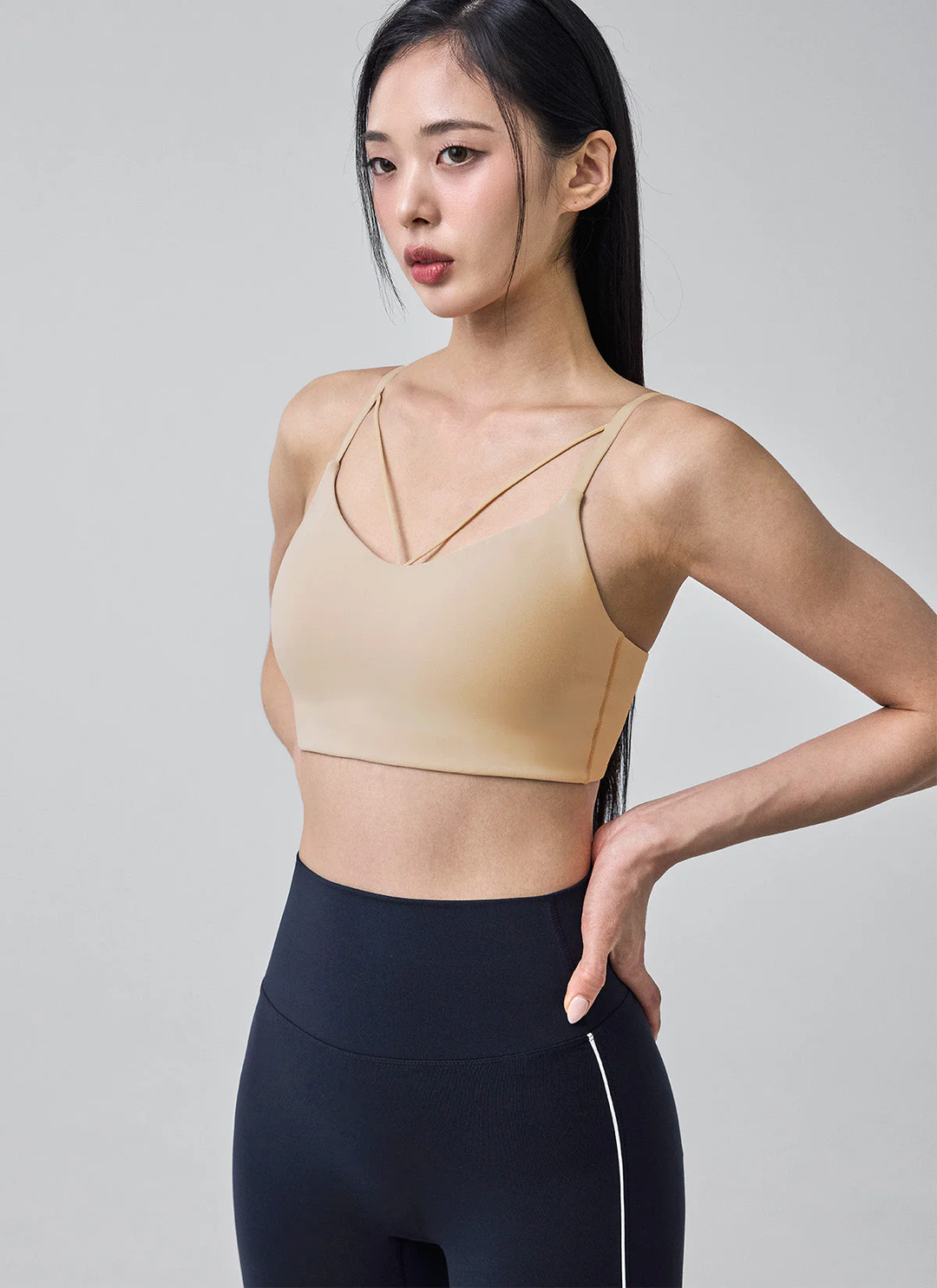 XEXYMIX Black Label Signature Power Rise String Bra Top in Sweet Cream — image 4