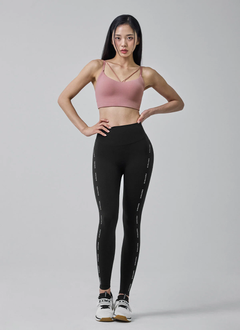 XEXYMIX Black Label Signature 360N Logo Line Leggings in Black — image 1